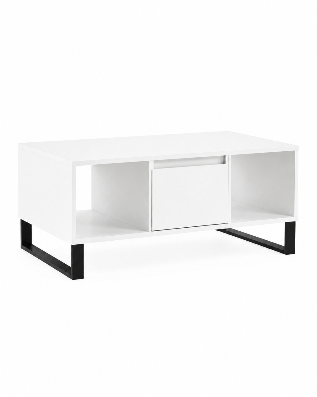 Table basse blanche avec rangement | Kaelan