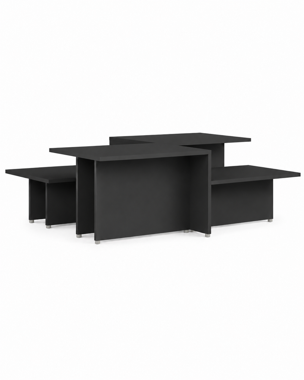Table basse noire à double hauteur | Eron
