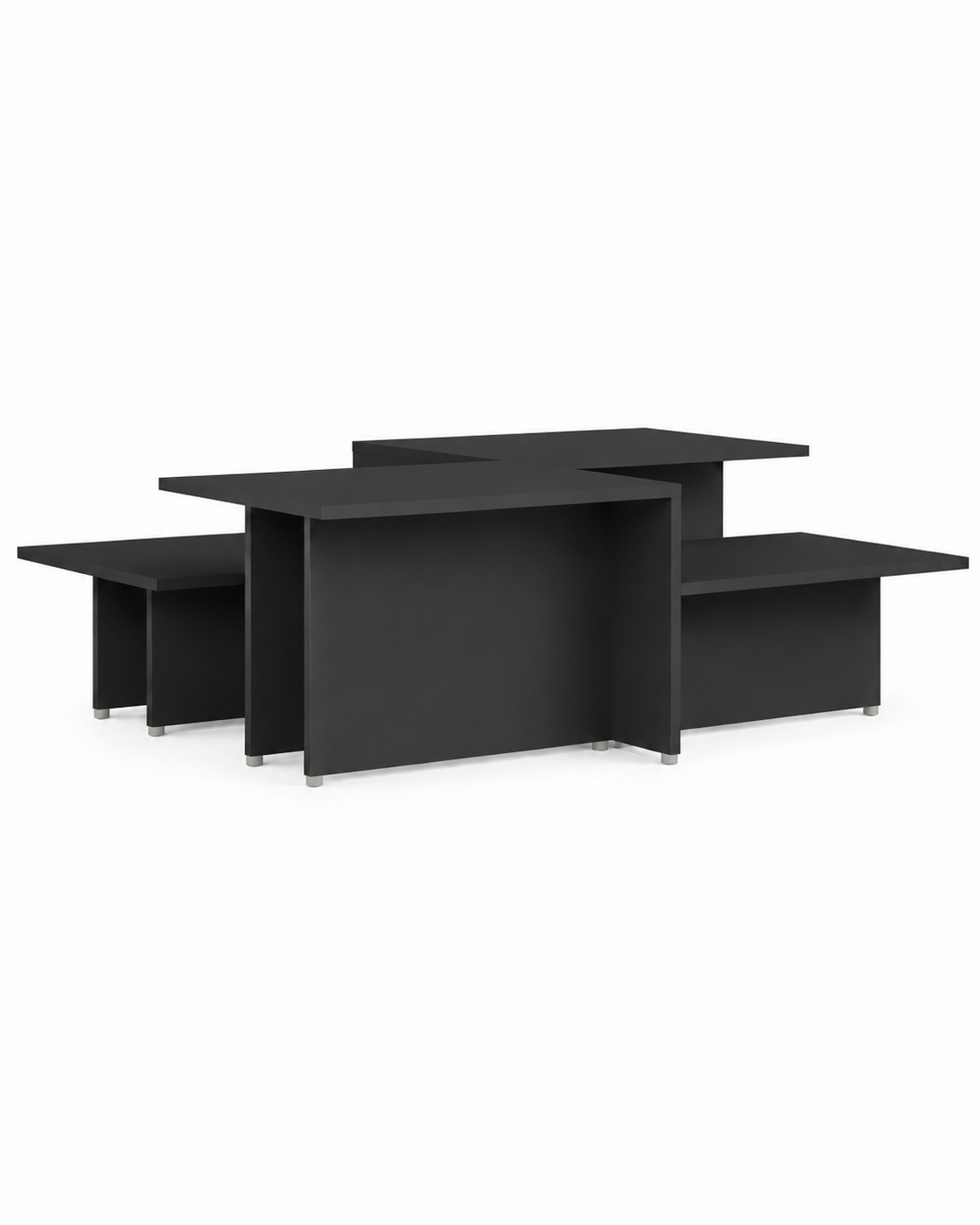 Table basse noire à double hauteur | Eron