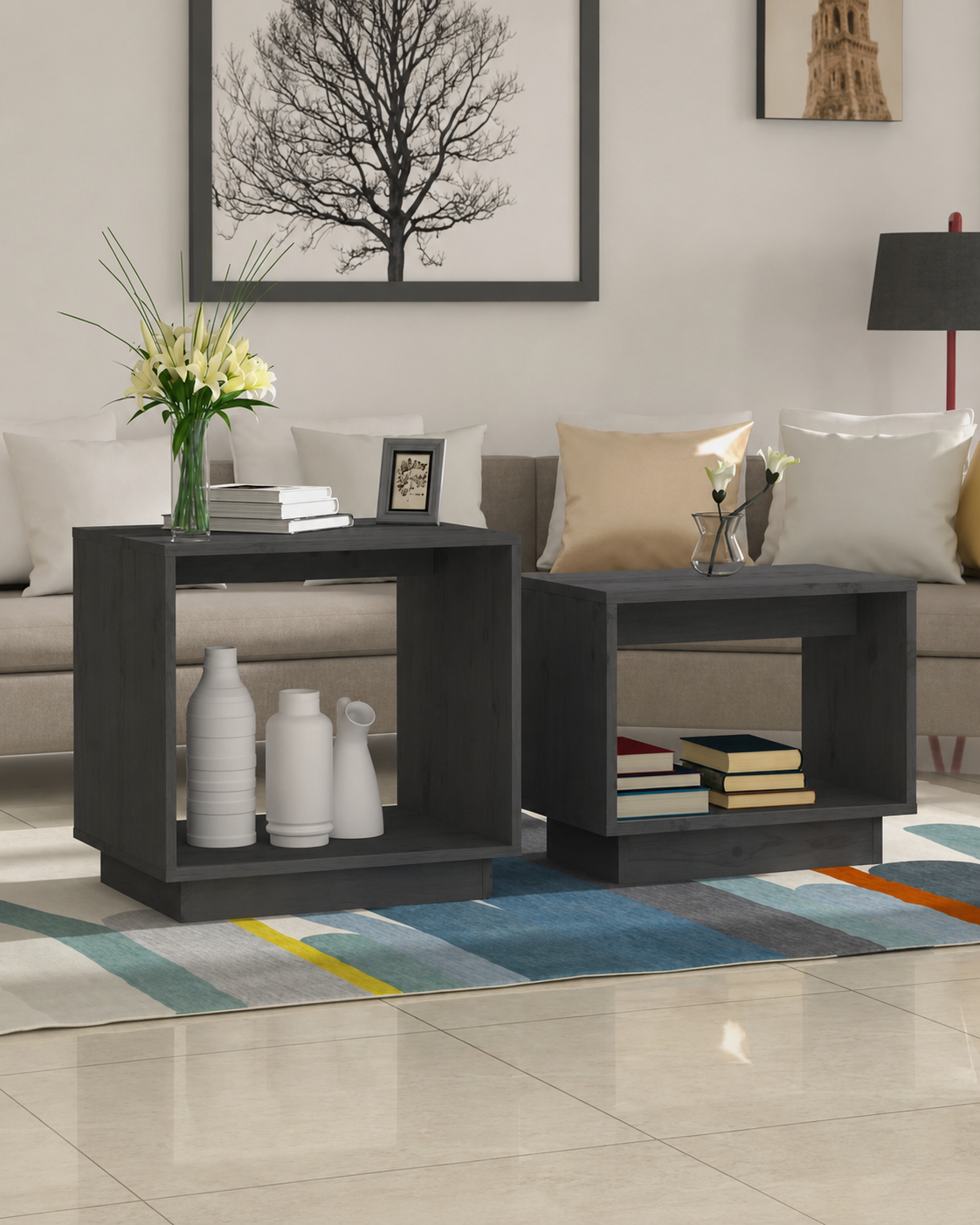 Table basse gigogne en bois massif | Nova
