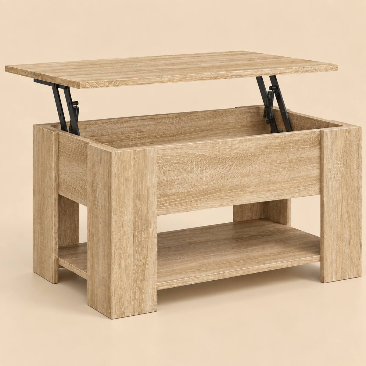 Table basse relevable avec rangement | Taren