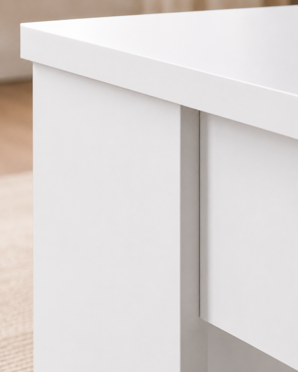 Table basse relevable blanche | Noen
