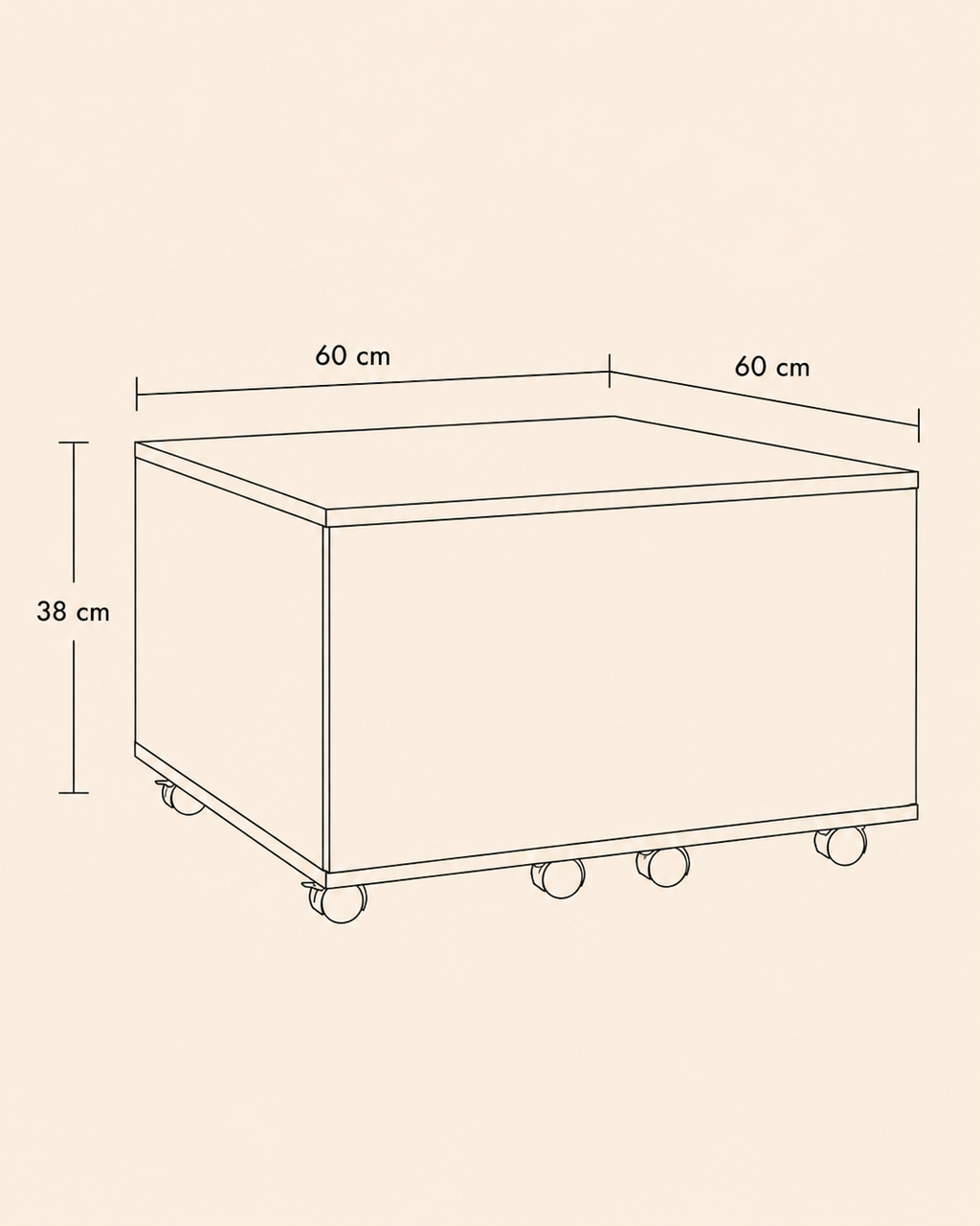 Table basse extensible avec rangement | Ales