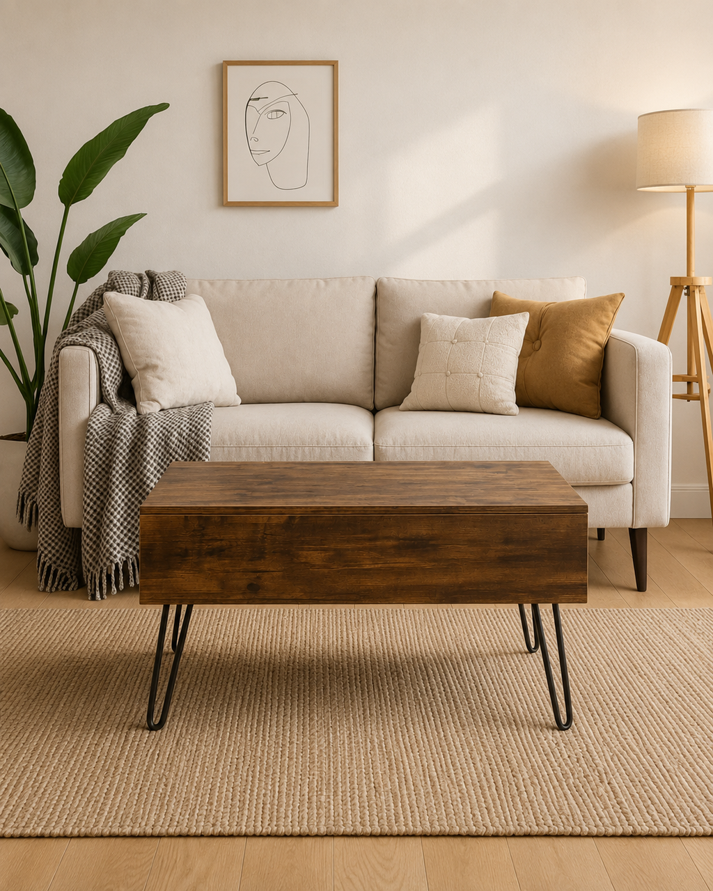 Table basse relevable à double plateau | Orion