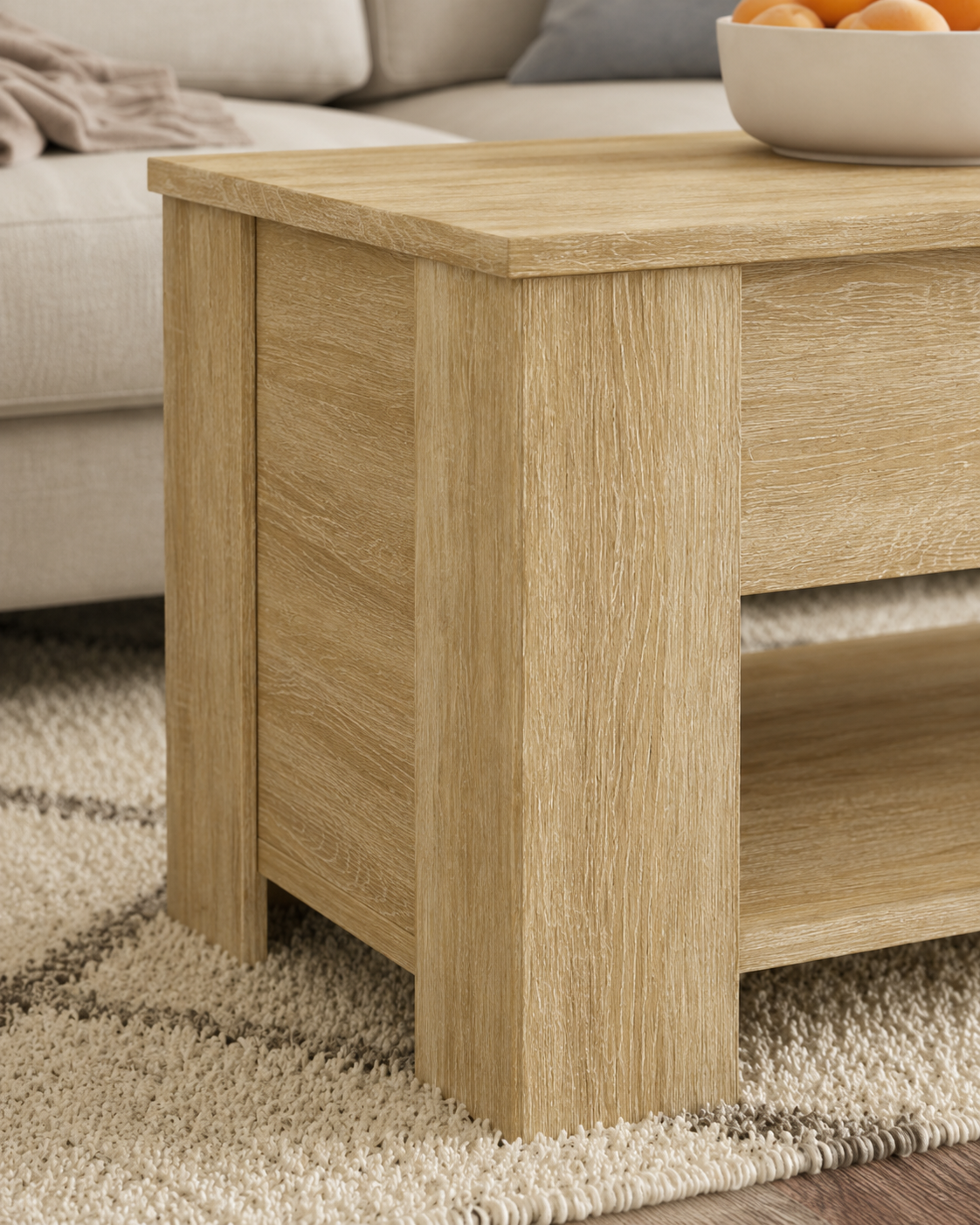 Table basse relevable avec rangement | Taren