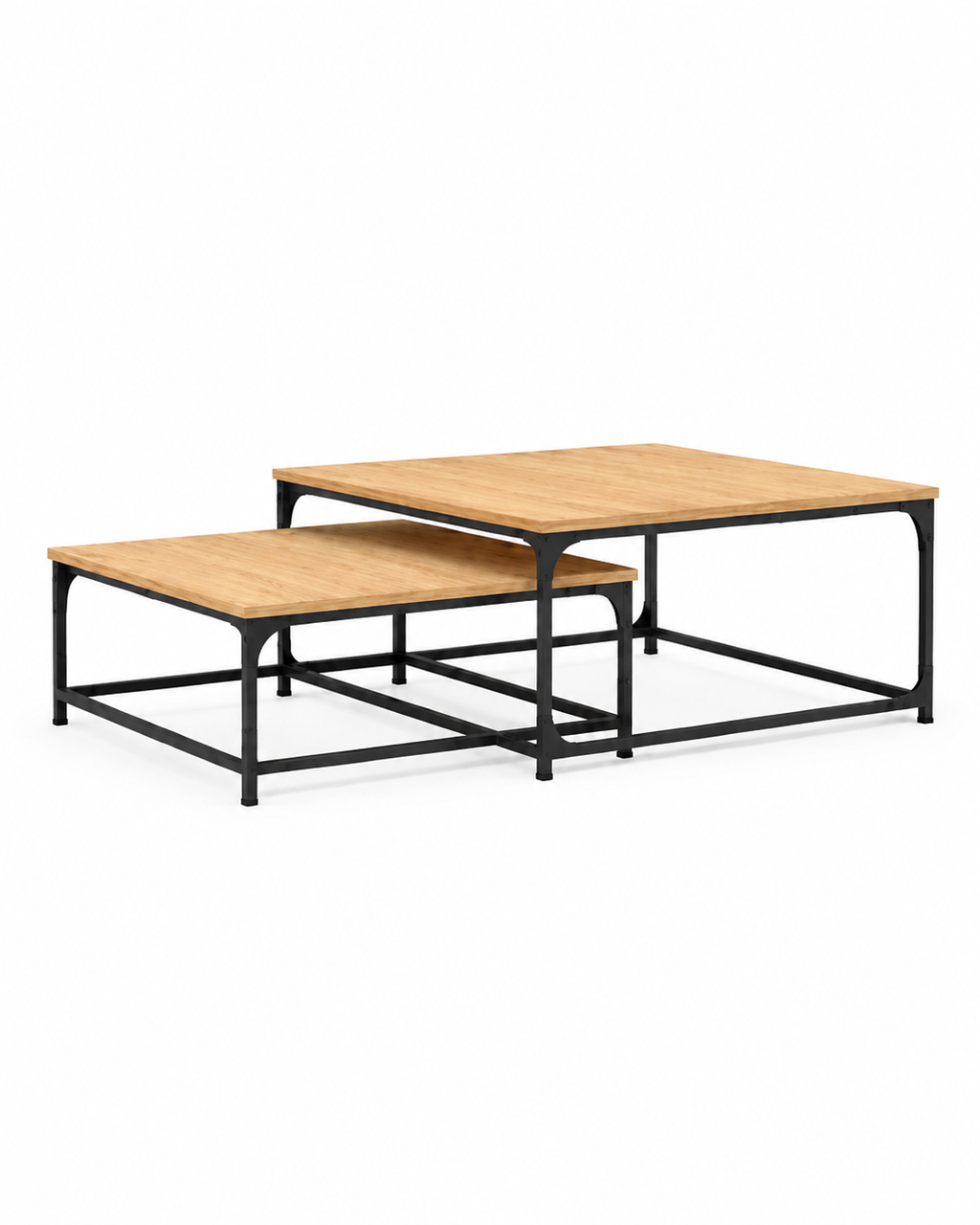 Table basse gigogne chêne sonoma | Nexo