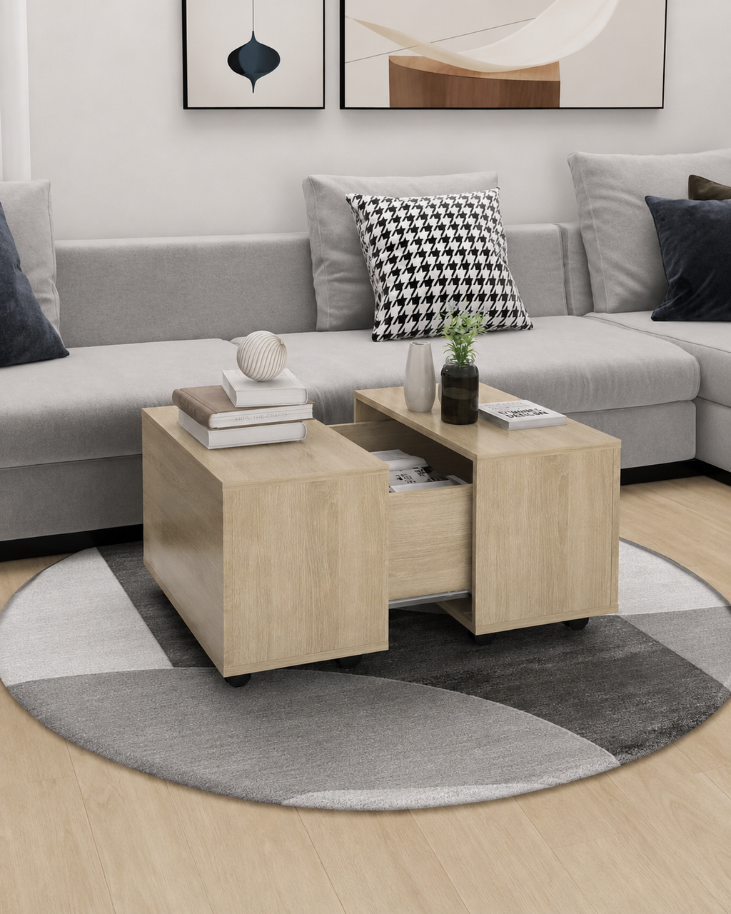 Table basse extensible avec rangement | Ales