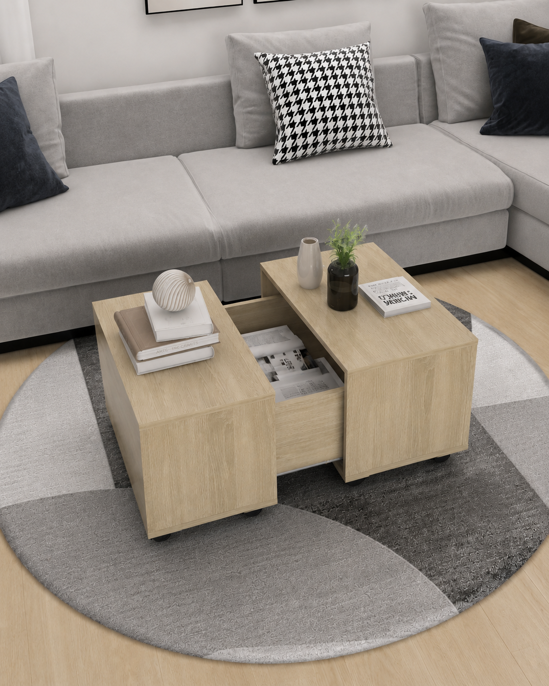 Table basse extensible avec rangement | Ales